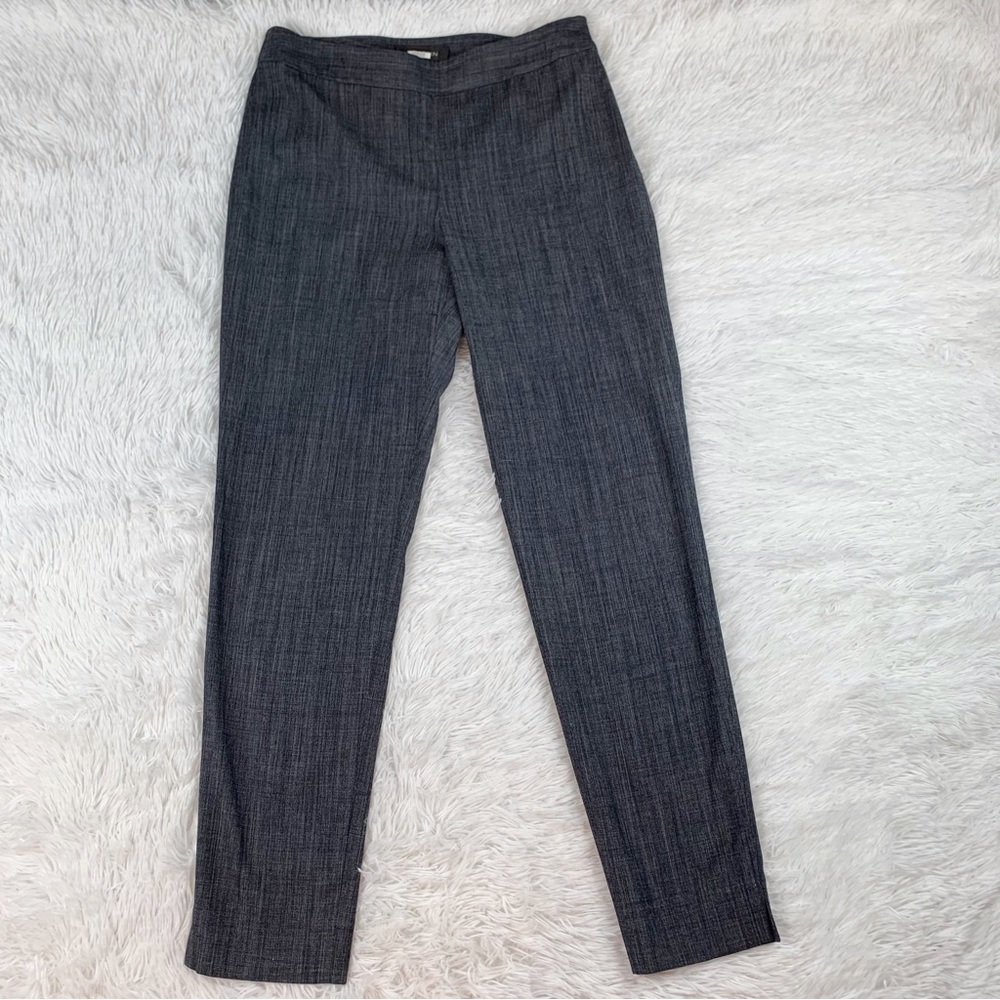 St John mid rise wool blend skinny pants in grey